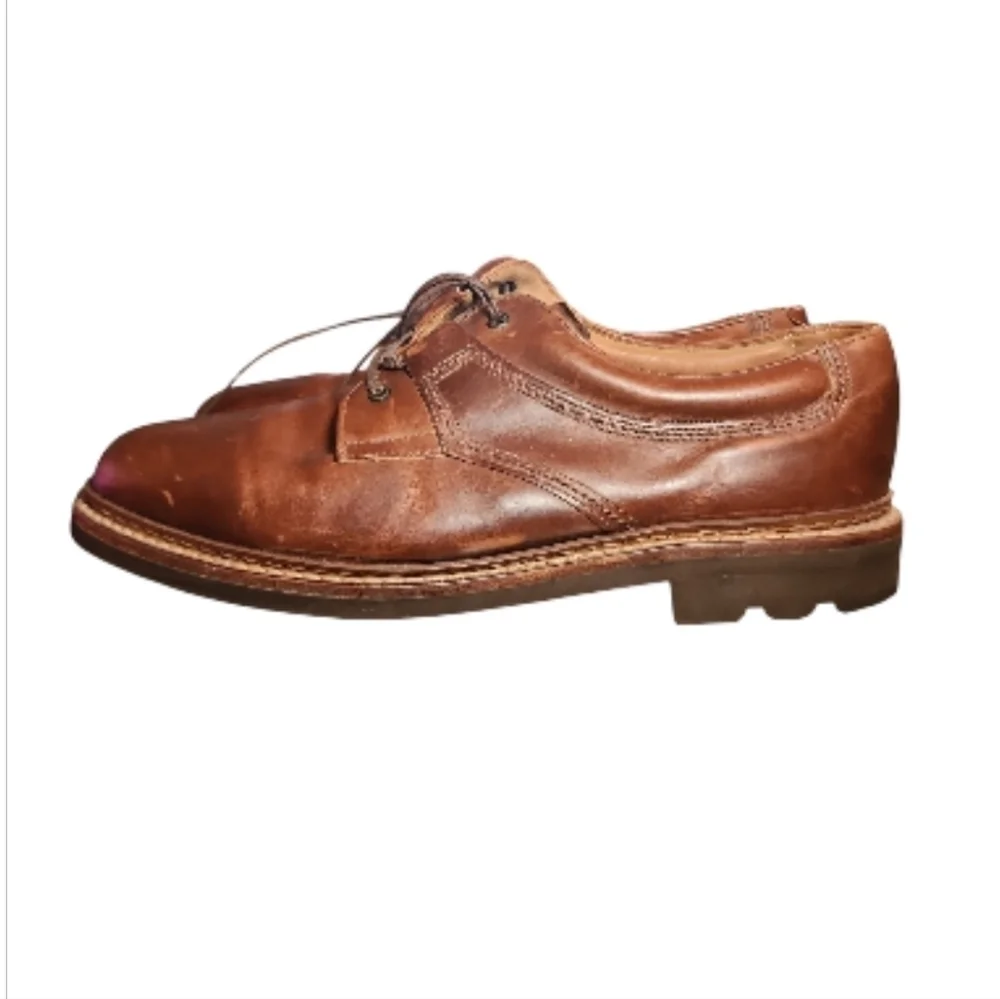 Mens Johnston & Murphy Passport Tassel Brown Leather Oxford Shoes 9.5 Old Money - Picture 3 of 9